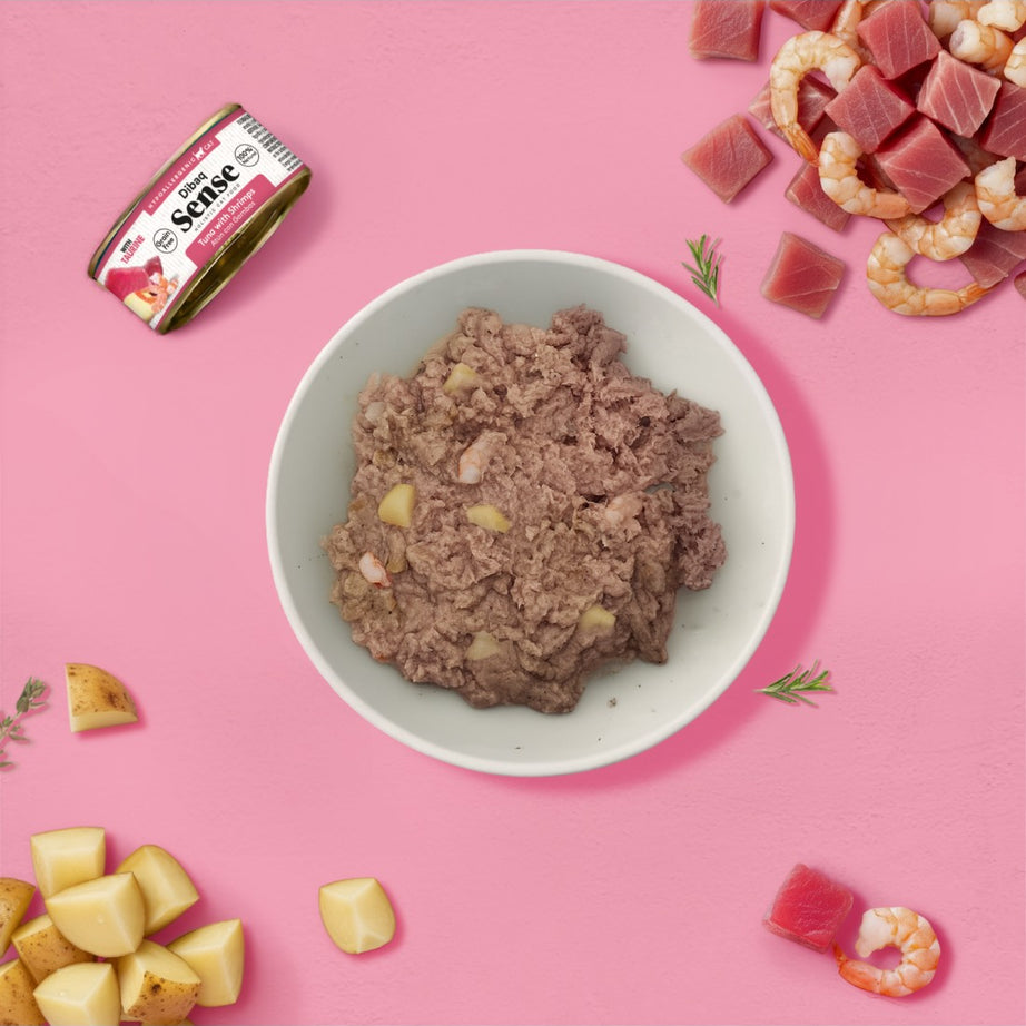 Dibaq Sense Cat Atum e Camarão com Batata