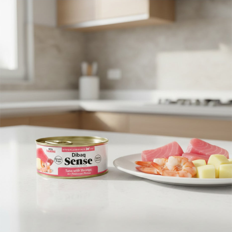 Dibaq Sense Cat Atum e Camarão com Batata