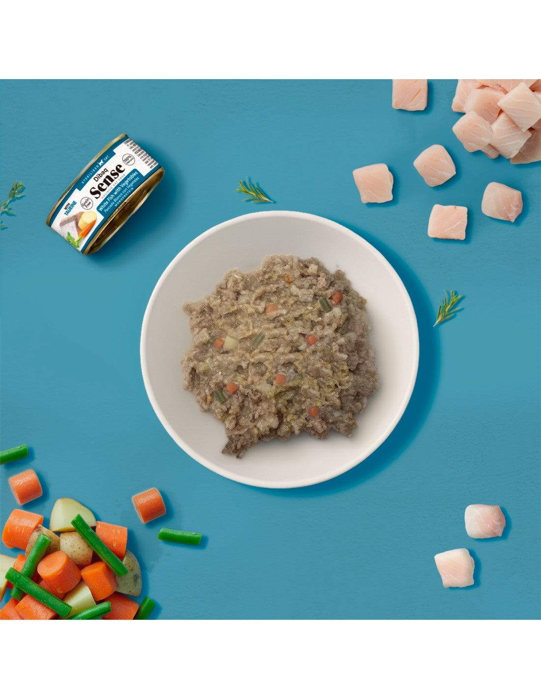 Dibaq Sense Esterilizado Peixe Branco com Legumes