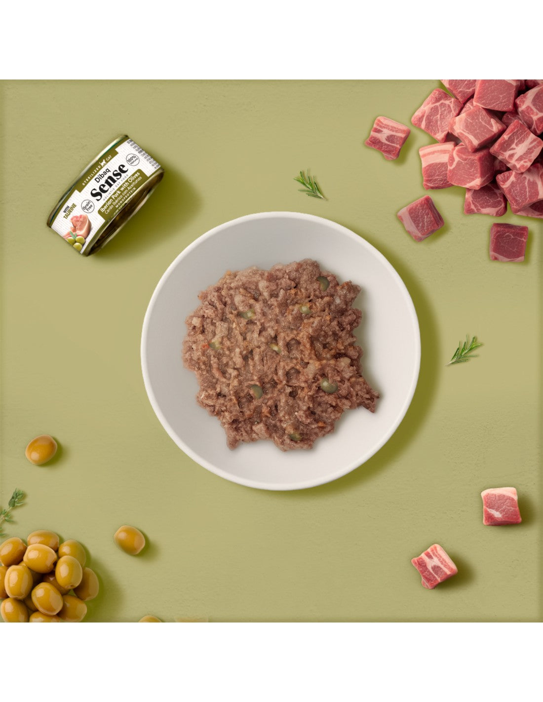 Dibaq Sense Esterilizado Porco Ibérico com Azeitonas
