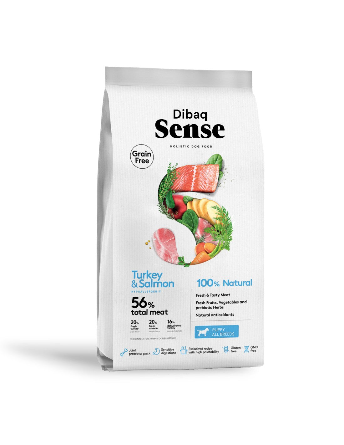 Dibaq Sense Grain Free Salmon - Hypoallergenic dog food for all breeds