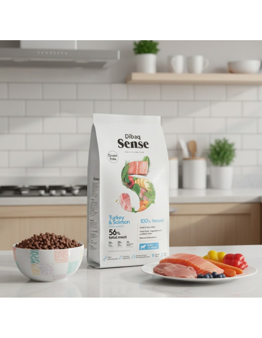 Dibaq Sense Grain Free Salmon - Hypoallergenic dog food for all breeds