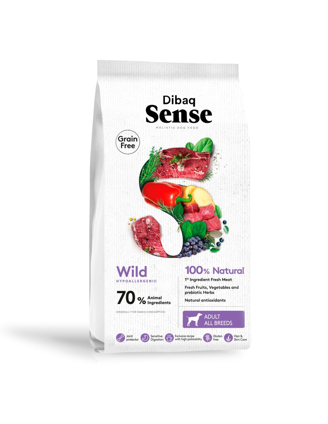 Dibaq Sense Grain Free Salmon - Hypoallergenic dog food for all breeds