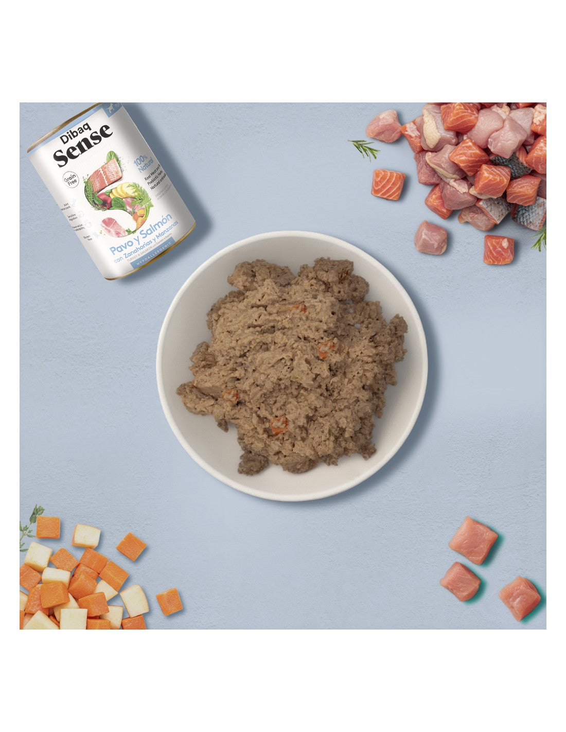Húmido Dibaq Sense Salmão & Peru para Cachorro 190g