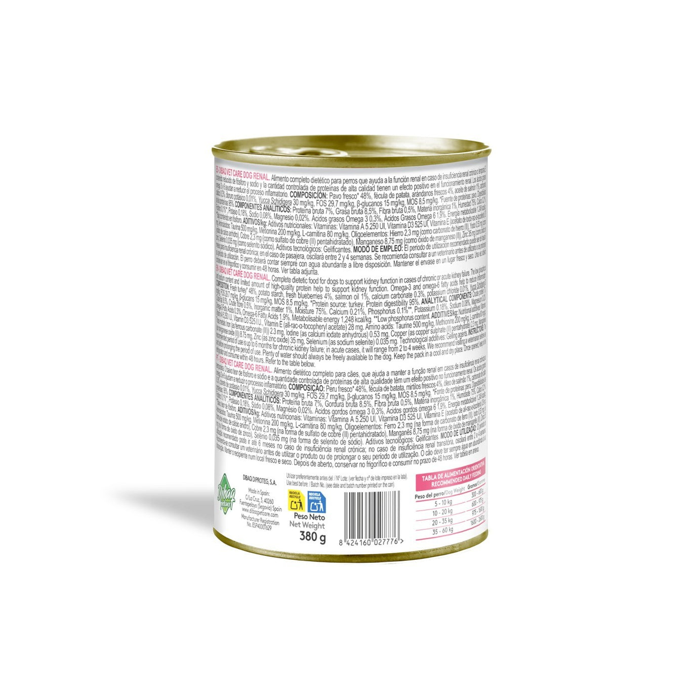 Dibaq Vet Care Dog Renal 380gr
