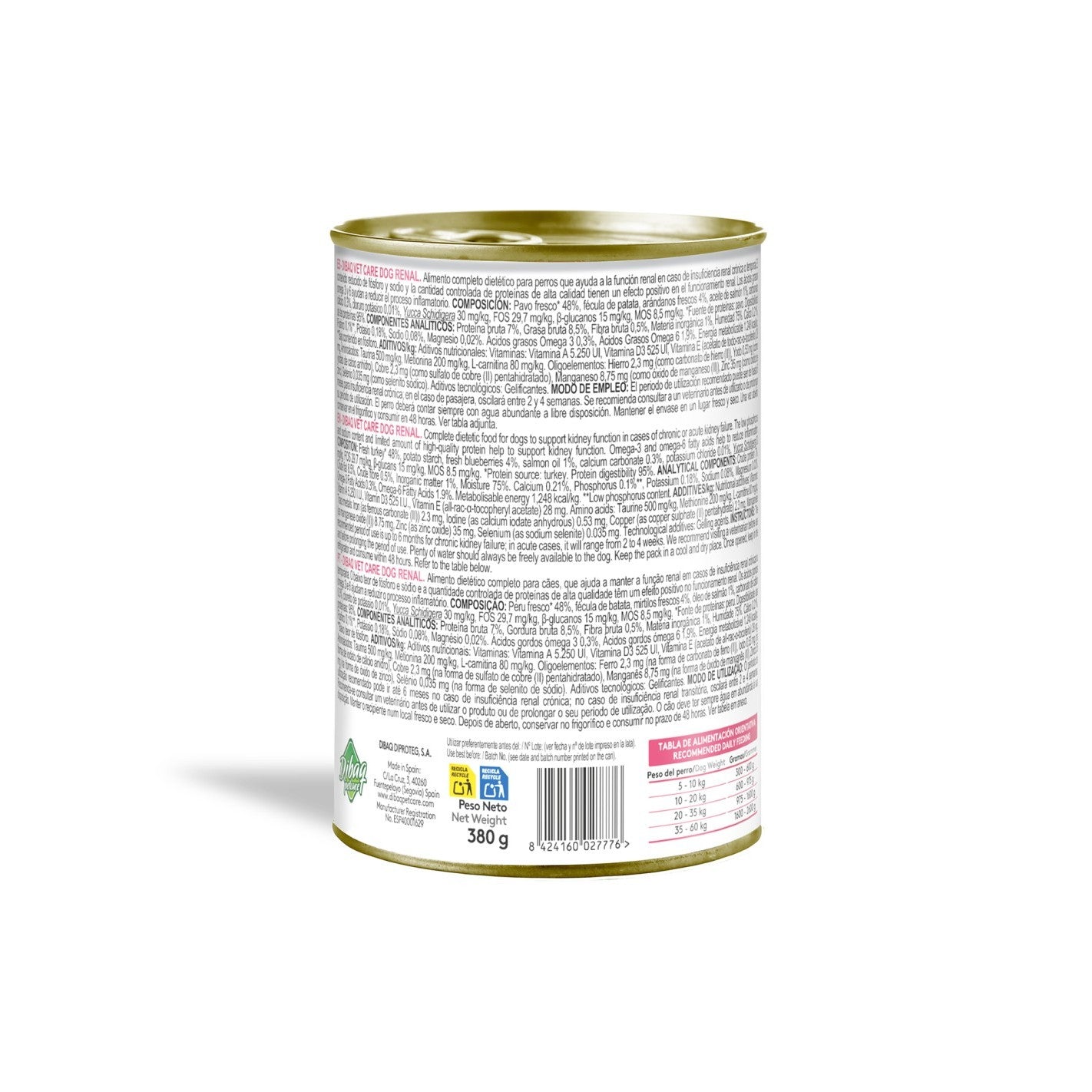 Dibaq Vet Care Dog Renal 380gr