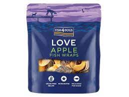 Fish4Dogs Snack Love Apple Fish Wraps 90g