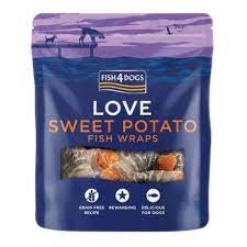 Fish4Dogs Snack Love Sweet Potato Fish Wraps 115g