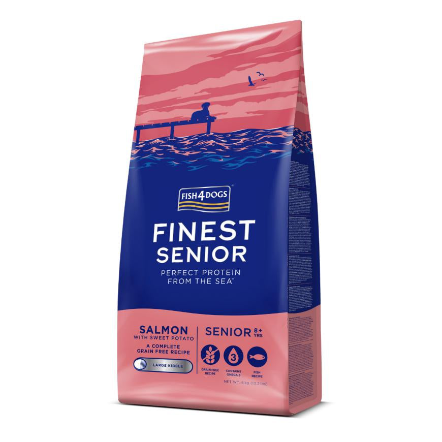 Fish4dogs Finest Dry Food Finest Salmon & Potato Senior Dog