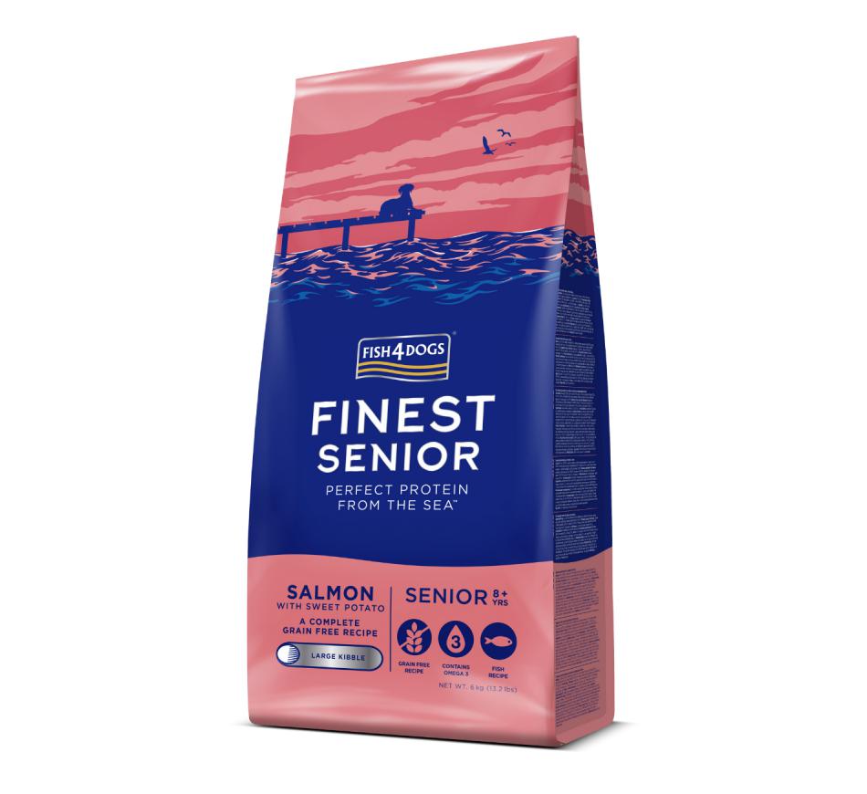 Fish4dogs Finest Dry Food Finest Salmon & Potato Senior Dog