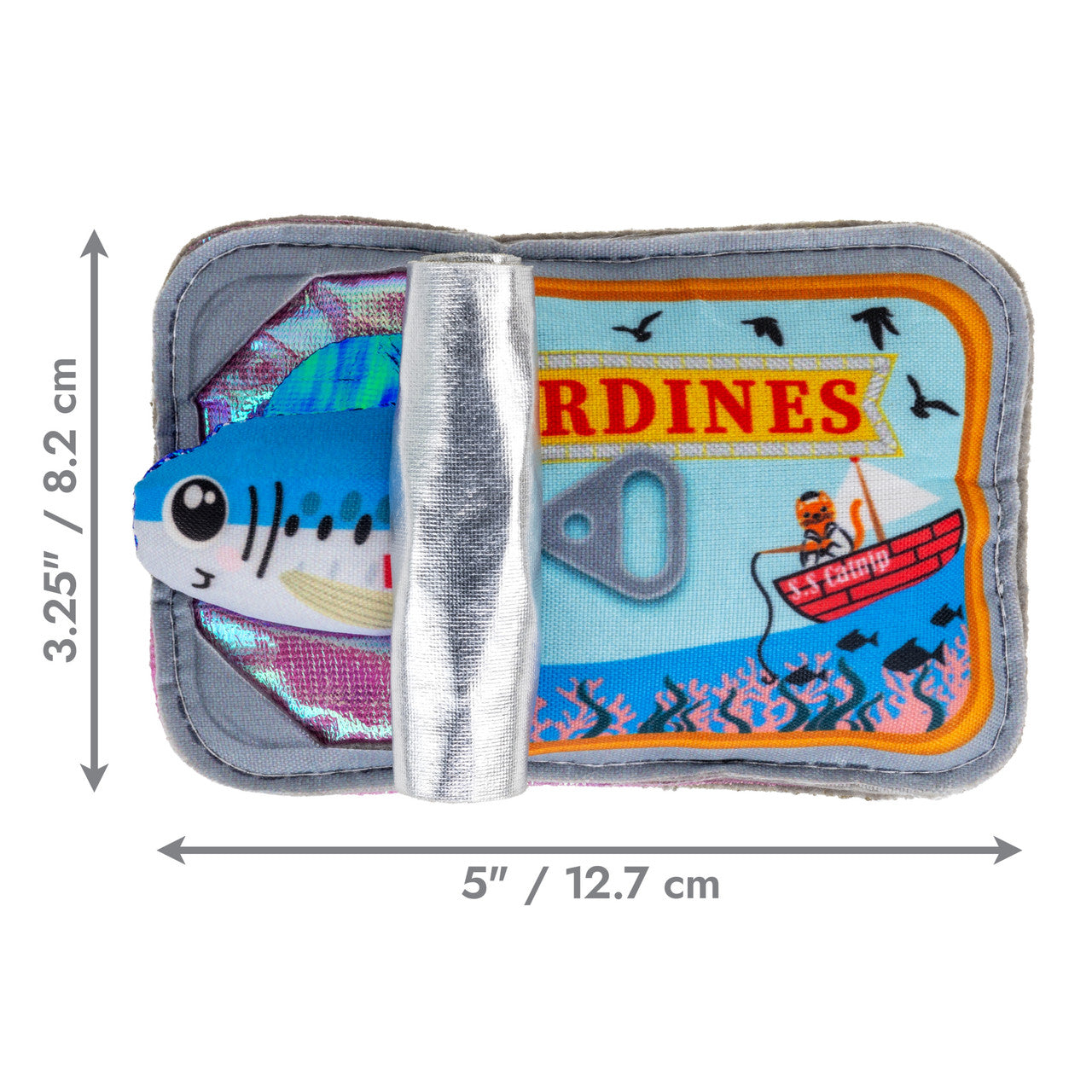 Brinquedo Kong Interativo para Gatos – Sardinha Retrátil com Erva-Gateira