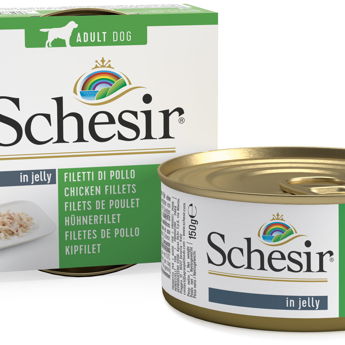 Schesir Dog Chicken Fillet in Jelly 150 g