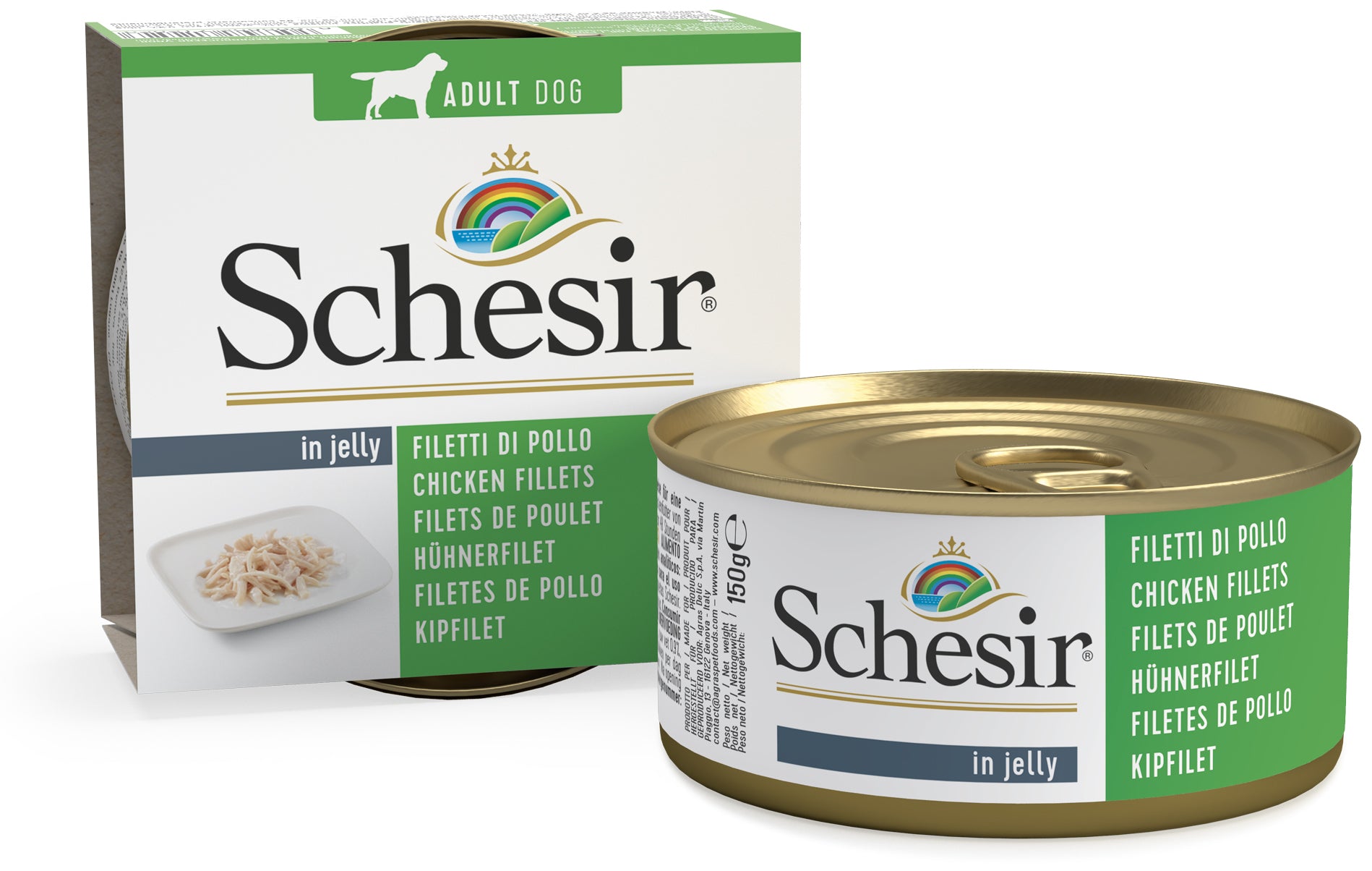 Schesir Dog Chicken Fillet in Jelly 150 g