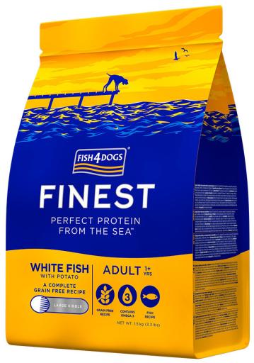 Fish4Dogs Finest Dry Adult White Fish & Potato Food