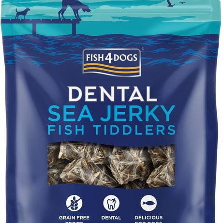 Fish4Dogs Dental Sea Jerky Fish Tiddlers 115g Dental Snack