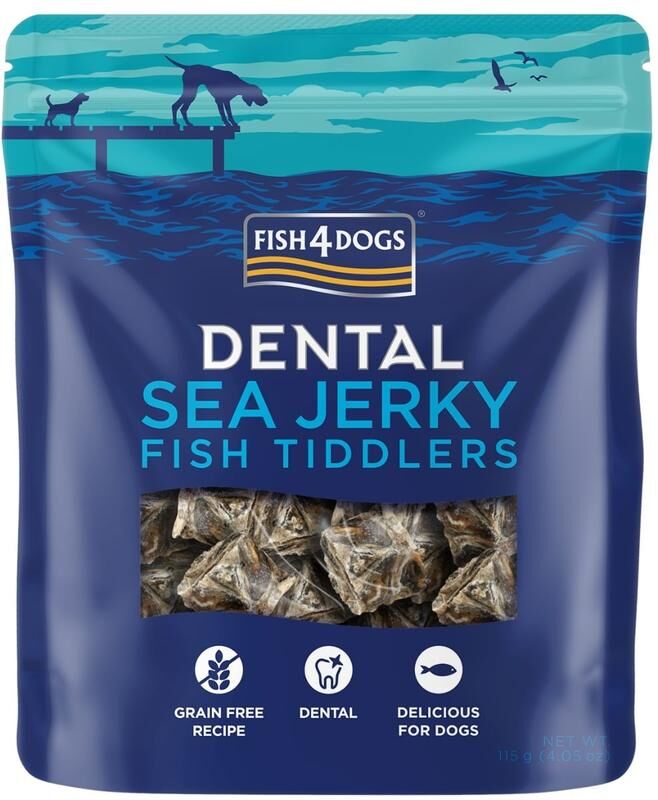 Fish4Dogs Dental Sea Jerky Fish Tiddlers 115g Dental Snack