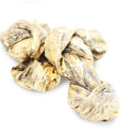 Fish4Dogs Snack Dental Sea Jerky Fish Knots - Nós de Pele de Peixe para Higiene Dentária | 100g