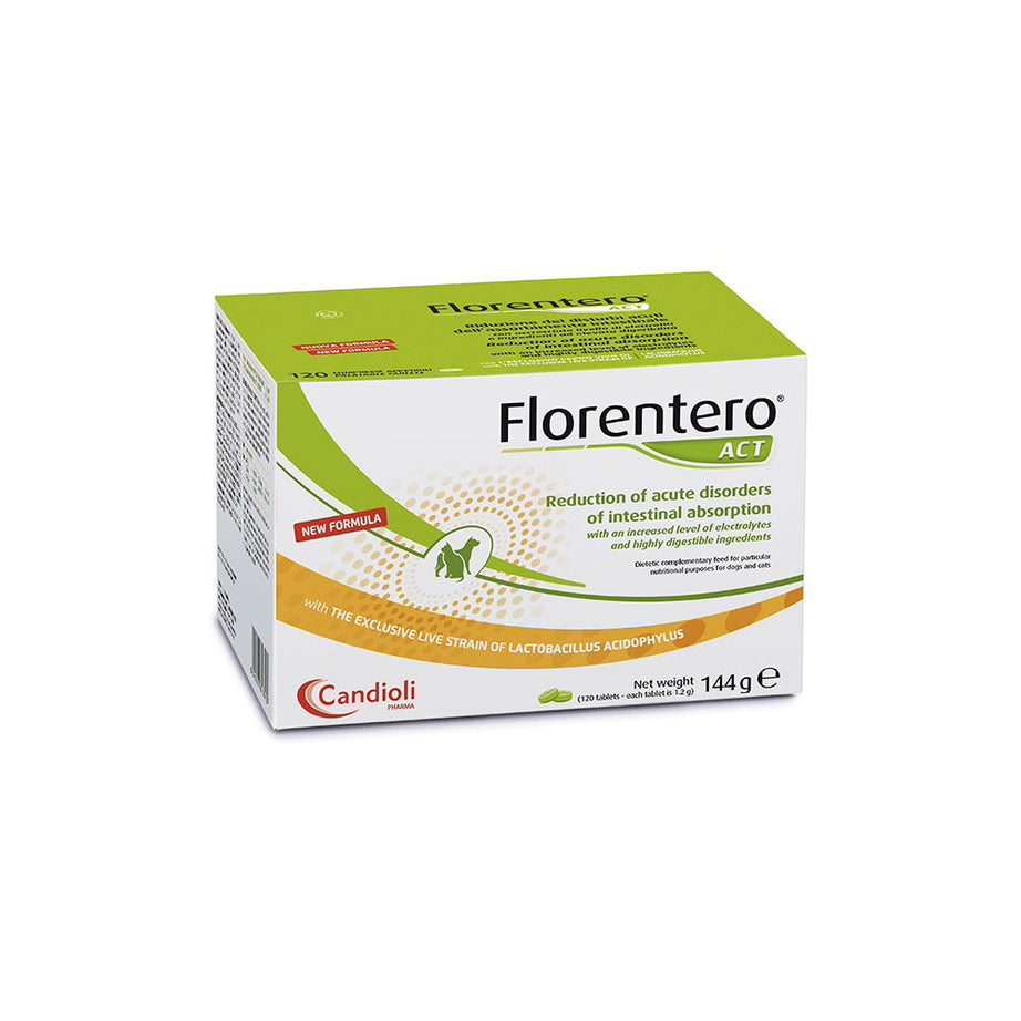 Florentero Act – Suplemento para Diarreia em Cães e Gatos (120 Comprimidos)