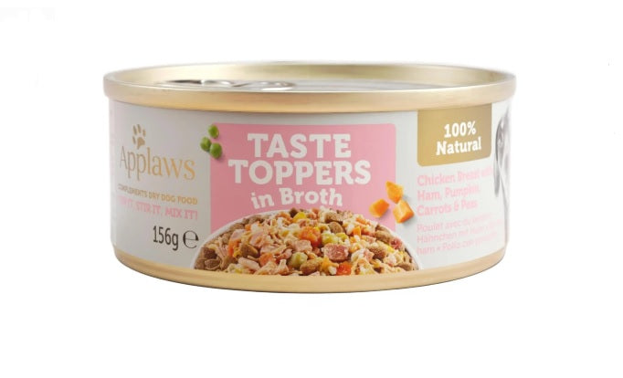 Applaws - Taste Toppers em caldo | Frango, Fiambre e Vegetais