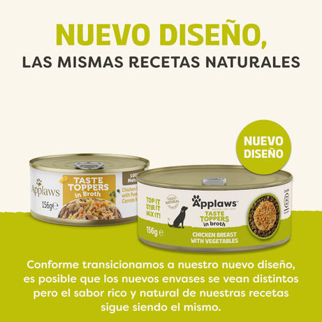 Applaws - Taste Toppers em caldo | Frango com Vegetais