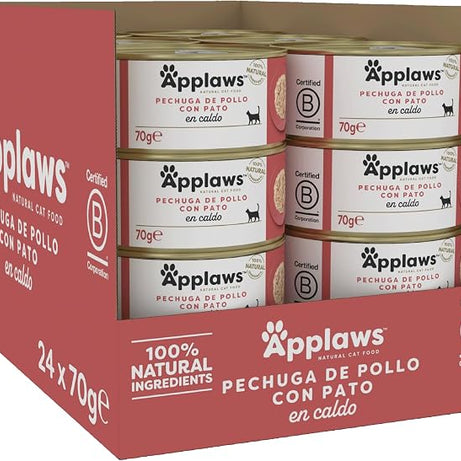 Applaws - Ração húmida para gatos | Peito de frango com Pato
