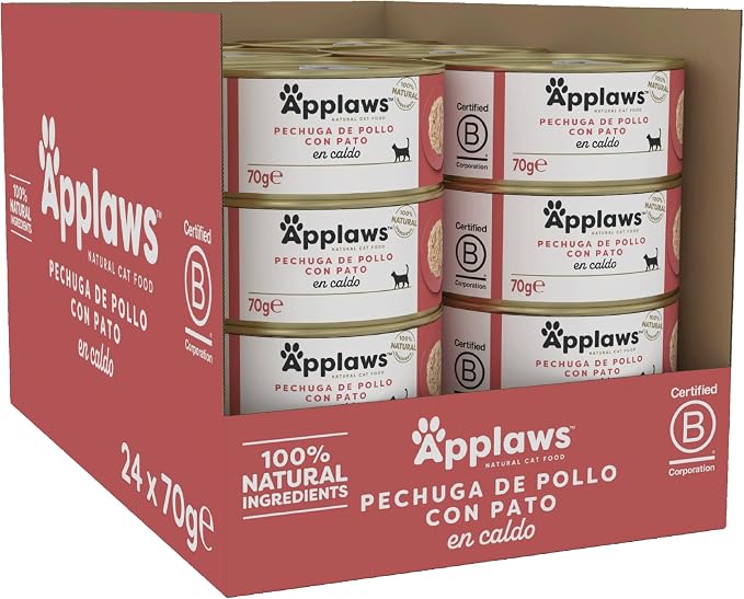 Applaws - Ração húmida para gatos | Peito de frango com Pato