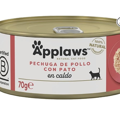 Applaws - Ração húmida para gatos | Peito de frango com Pato