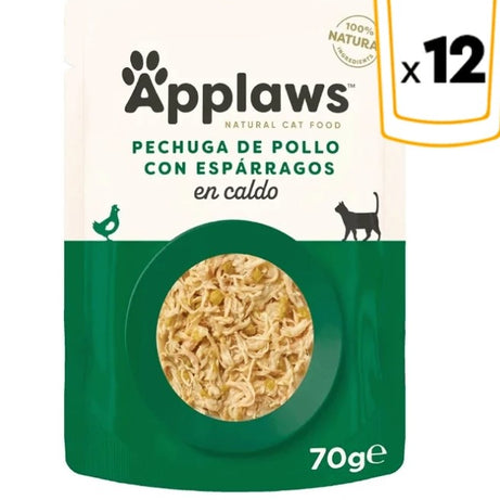 Applaws - Ração húmida para gatos | Frango com Espargos