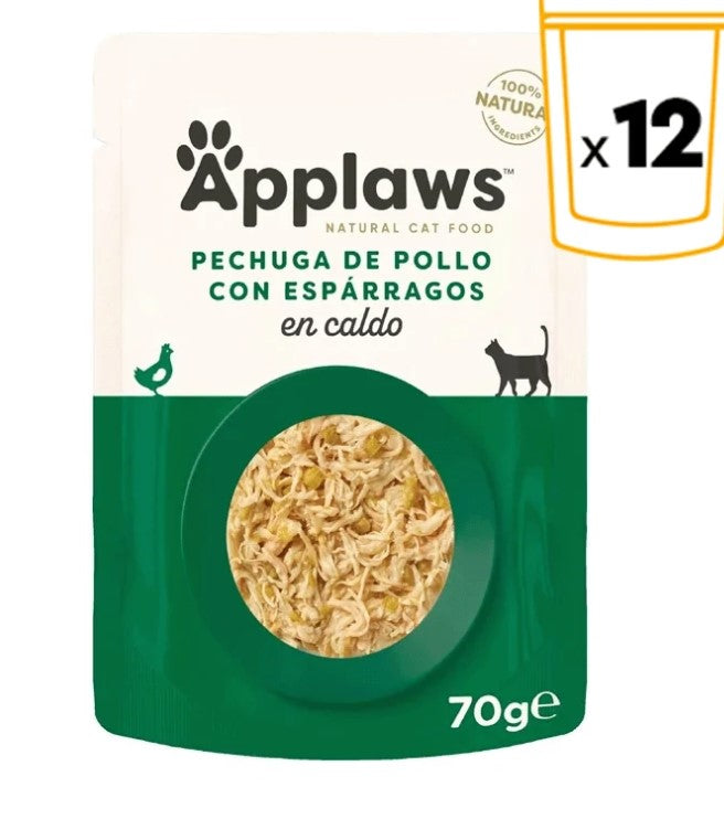 Applaws - Ração húmida para gatos | Frango com Espargos