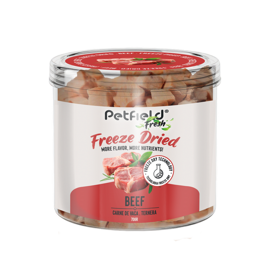 Petfield Fresh Freeze Dried, Snack para cães e gatos liofilizados