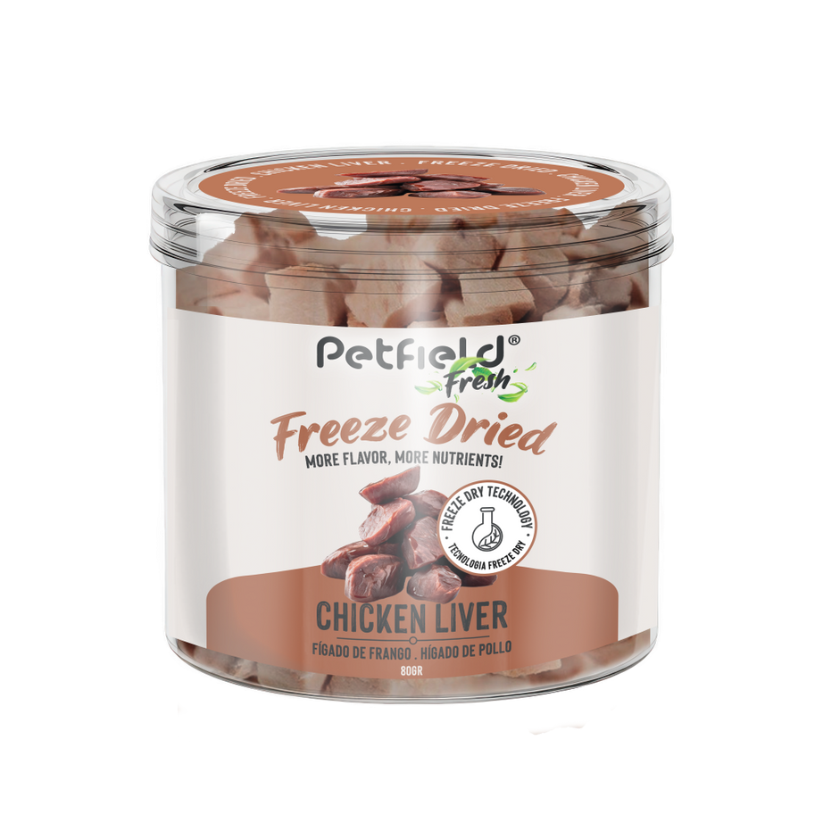 Petfield Fresh Freeze Dried, Snack para cães e gatos liofilizados