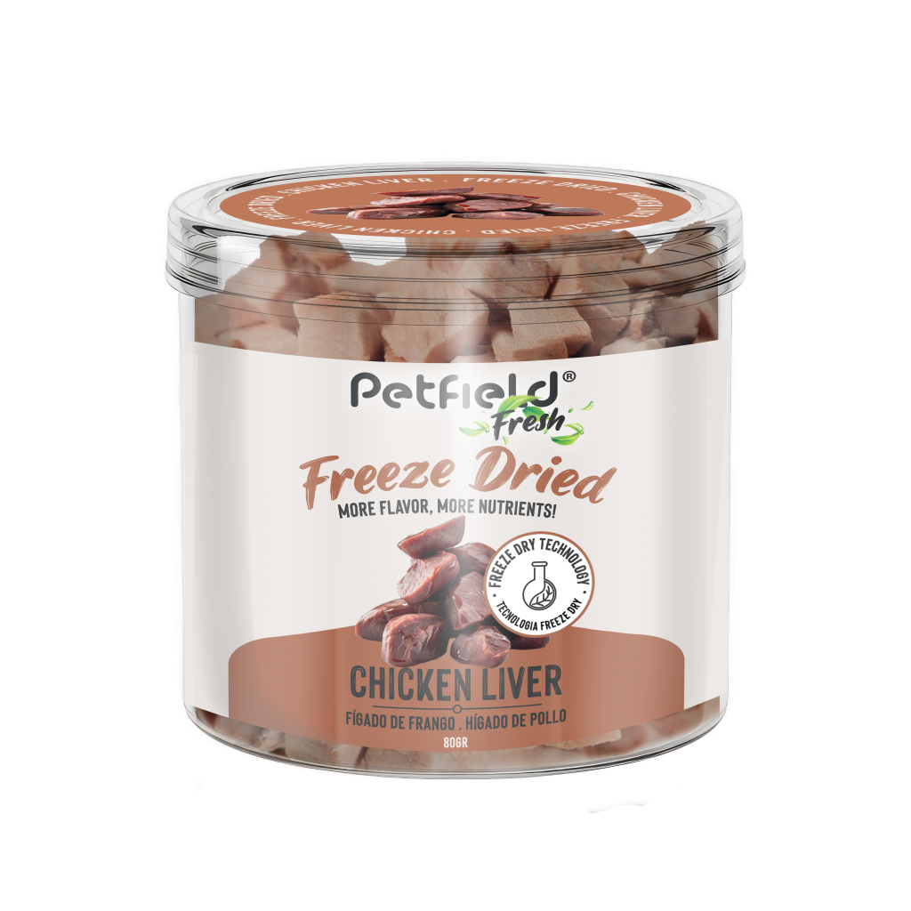 Petfield Fresh Freeze Dried, Snack para cães e gatos liofilizados