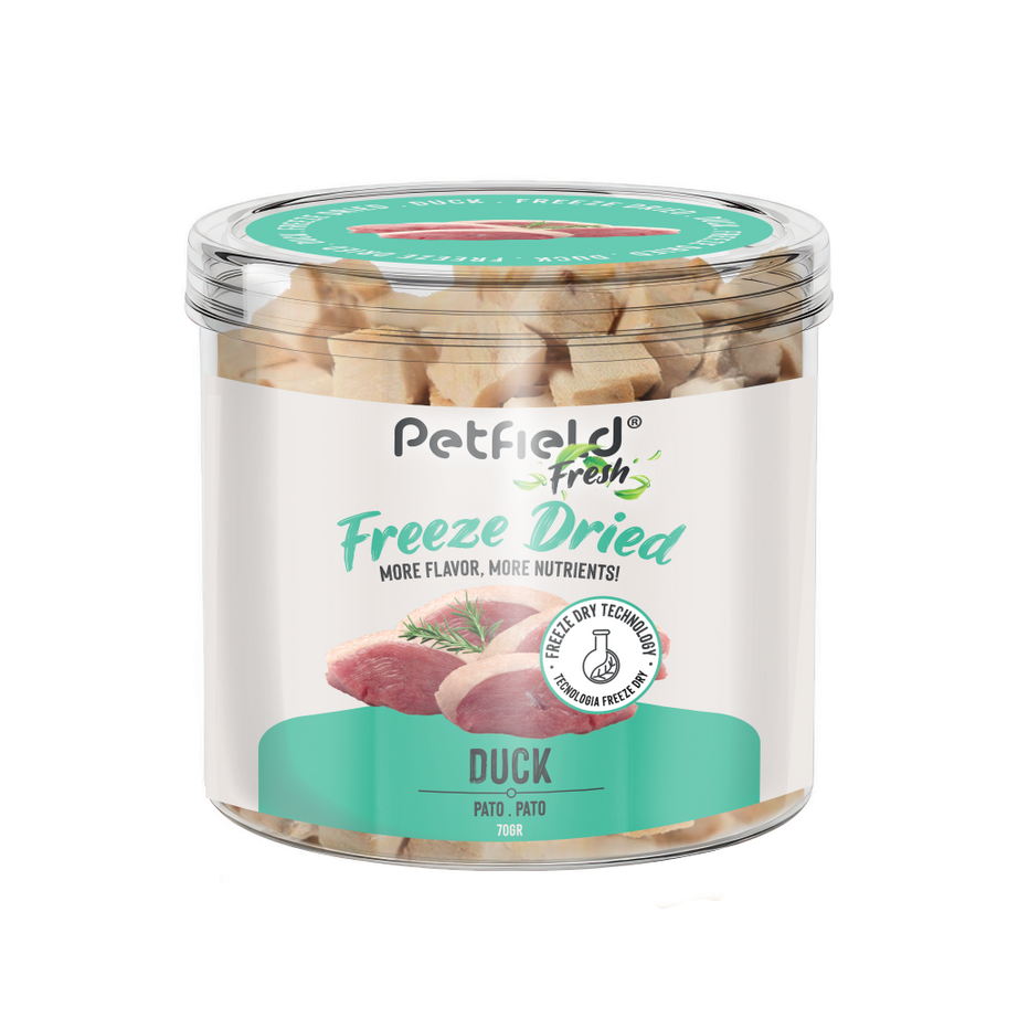 Petfield Fresh Freeze Dried, Snack para cães e gatos liofilizados