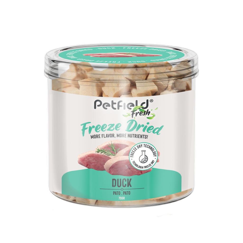 Petfield Fresh Freeze Dried, Snack para cães e gatos liofilizados