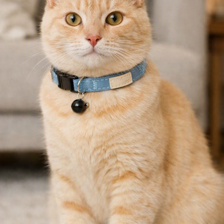 Collar de algodón FuzzYard LIFE - Azul francés
