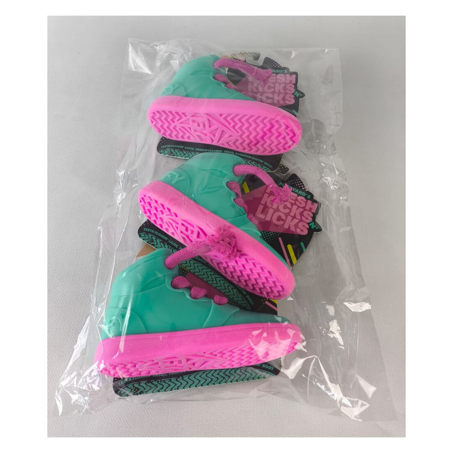 FuzzYard Brinquedo Interativo para Roer com Dispensador de Snacks – Fresh Kicks n' Licks