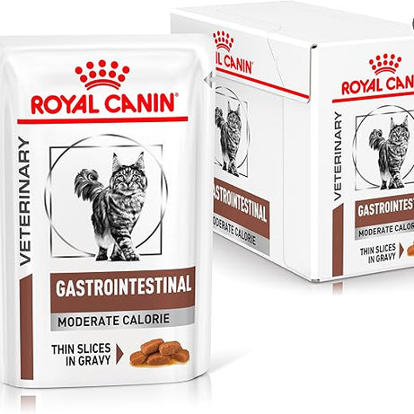 Royal Canin® Veterinary Gastrointestinal Moderate Calorie – Alimento Húmido para Gatos Adultos com Sensibilidade Gastrointestinal