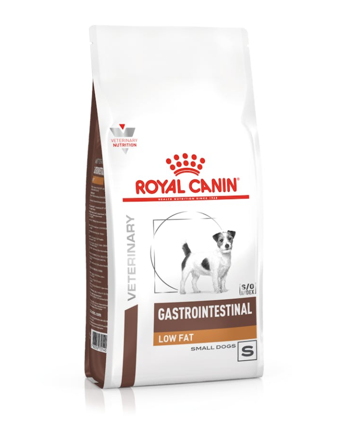 Royal Canin® Veterinary Gastrointestinal Low Fat Small Dog – Ração para Cães Adultos de Raças Pequenas com Baixo Teor de Gordura