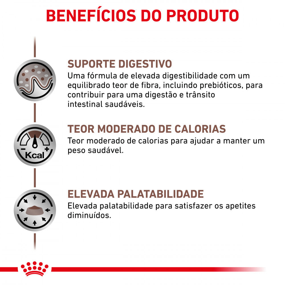 Royal Canin® Veterinary Gastrointestinal Moderate Calorie – Ração para Gatos Adultos com Sensibilidade Gastrointestinal e Tendência para o Excesso de Peso