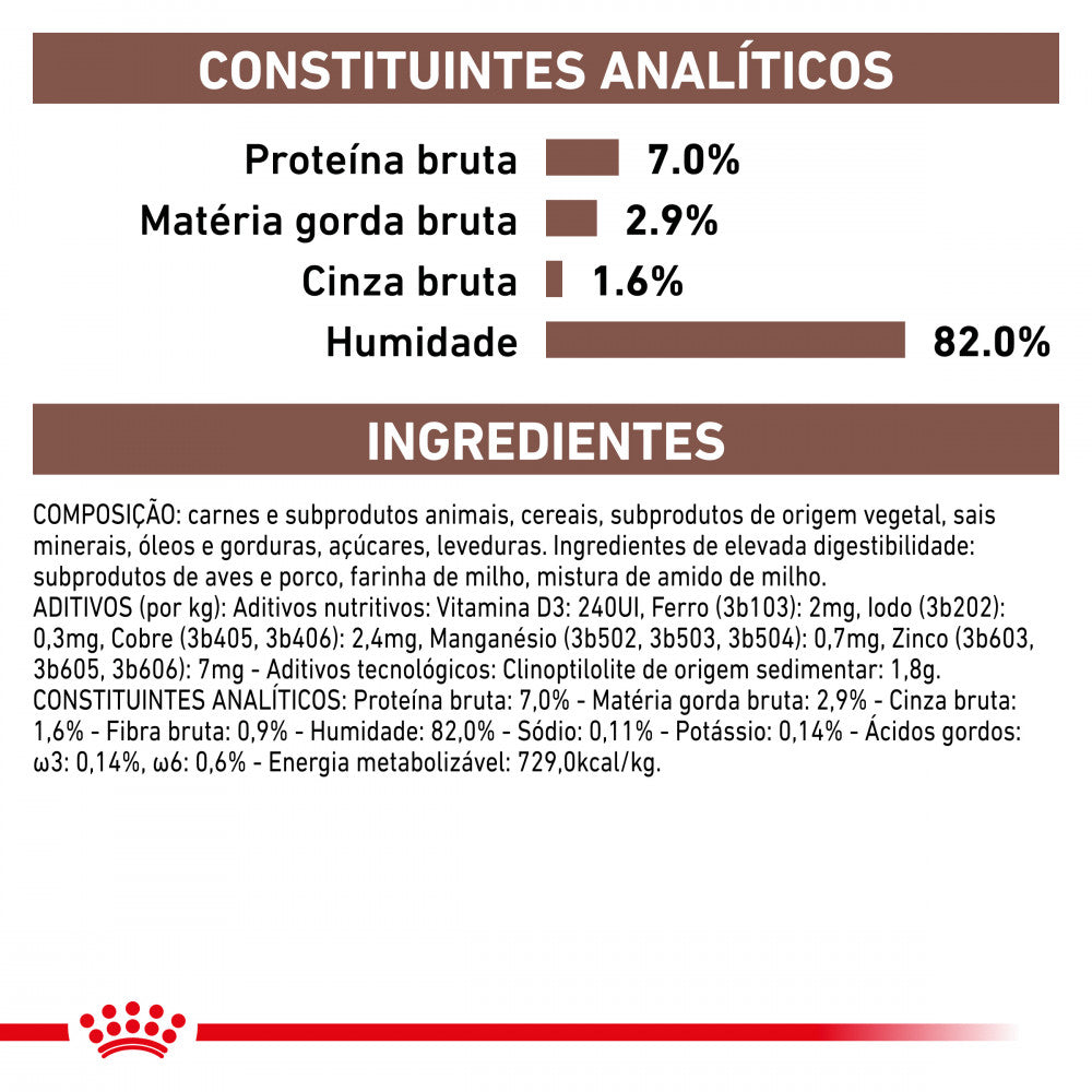Royal Canin® Veterinary Gastrointestinal Moderate Calorie – Alimento Húmido para Gatos Adultos com Sensibilidade Gastrointestinal