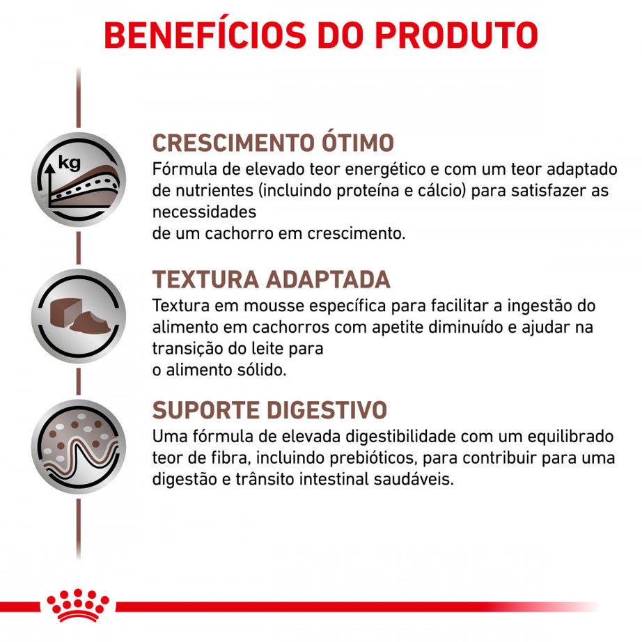Royal Canin® Veterinary Gastrointestinal Puppy – Alimento Húmido para Cachorros com Sensibilidades Gastrointestinais (Mousse)