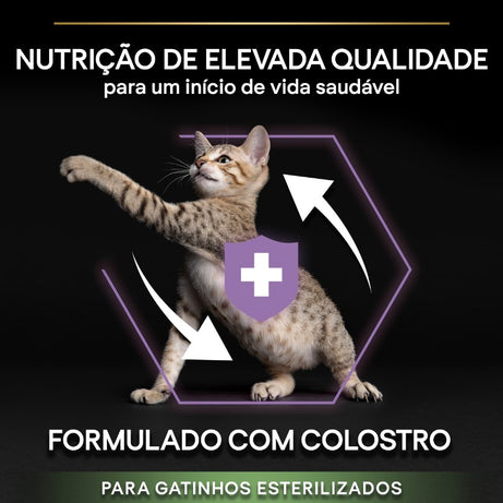 Pro Plan Cat OptiStart Sterilised Kitten Salmon - Ração seca para gatinhos esterilizados - Salmão