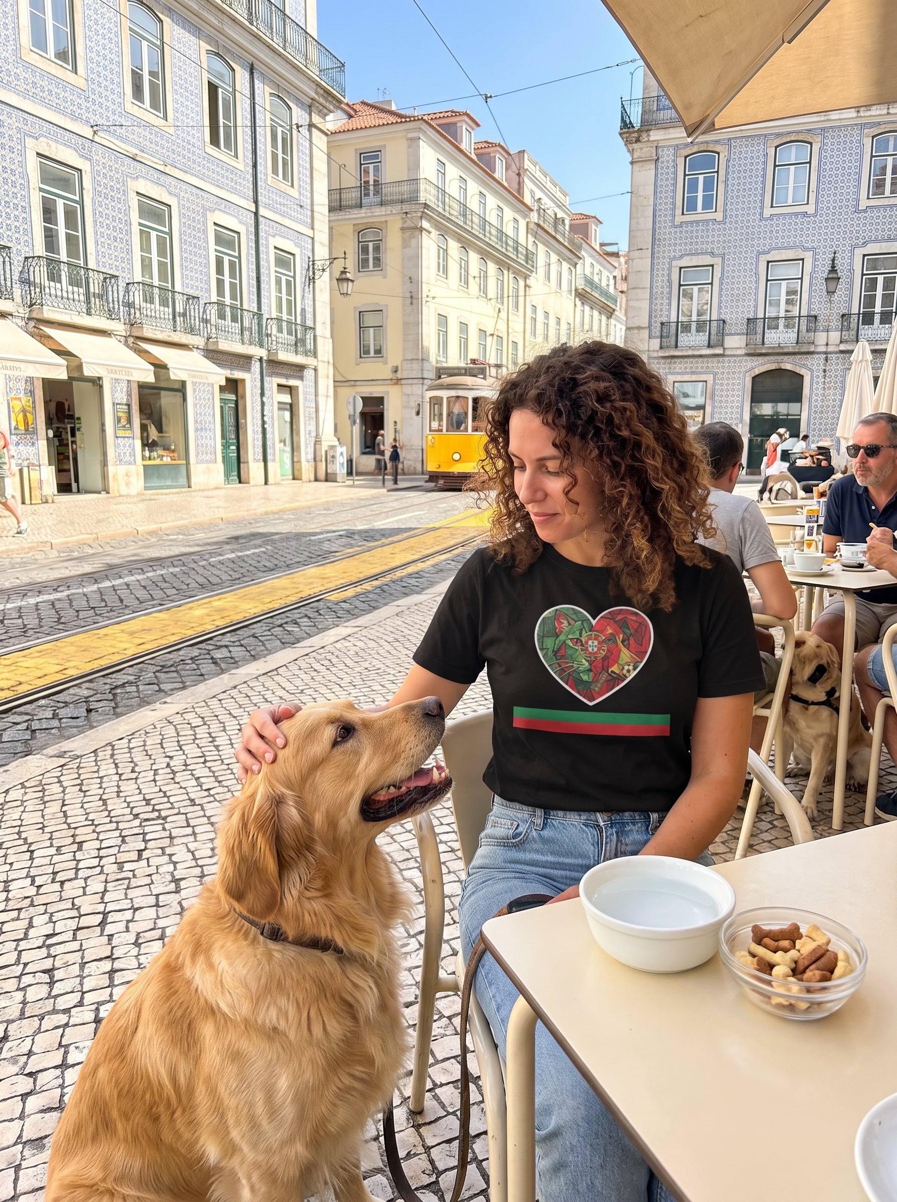 T-shirt feminina Amor aos animais Portugal - Coleção Picasso