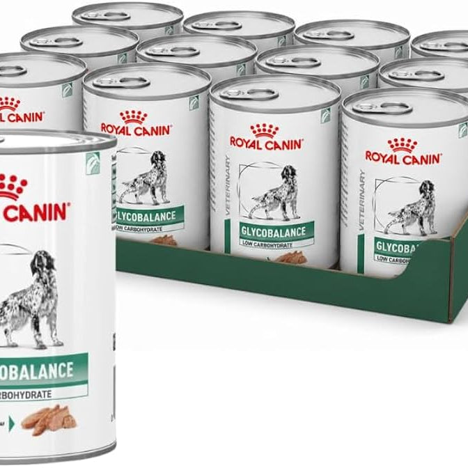 Royal Canin® Veterinary Glycobalance Cão Adulto – Alimento Húmido para Diabetes com Baixo Teor de Hidratos de Carbono