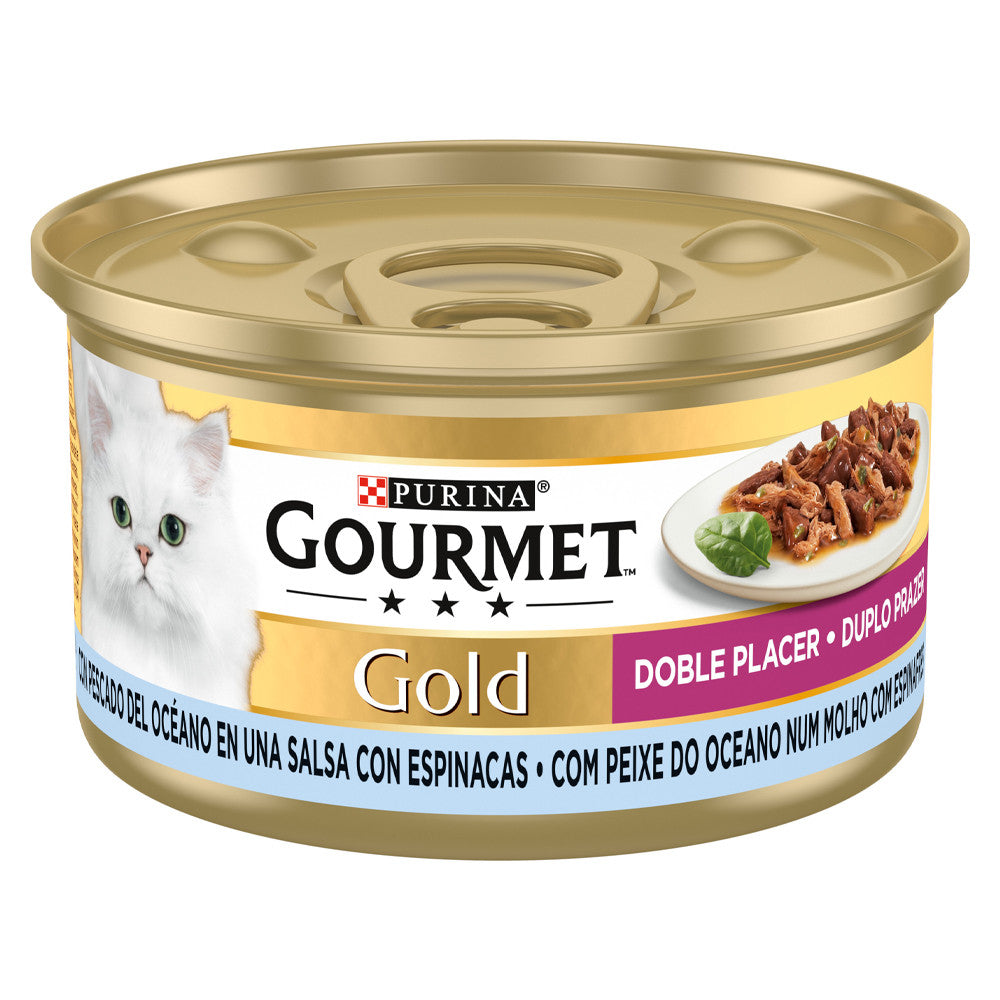 Gourmet Gold Double Pleasure for Cat - Ocean fish and spinach