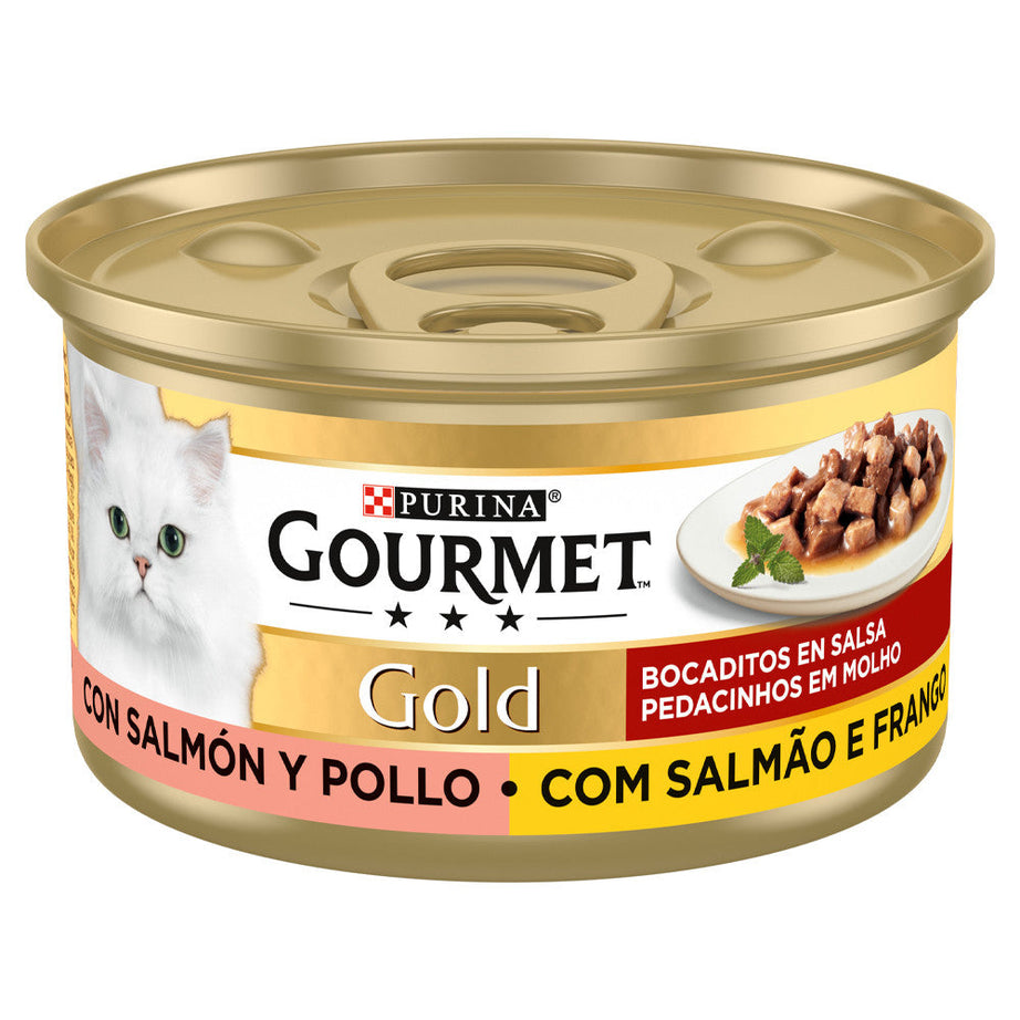 Gourmet Gold Chunks in Gravy for Cat - Salmon and Chicken