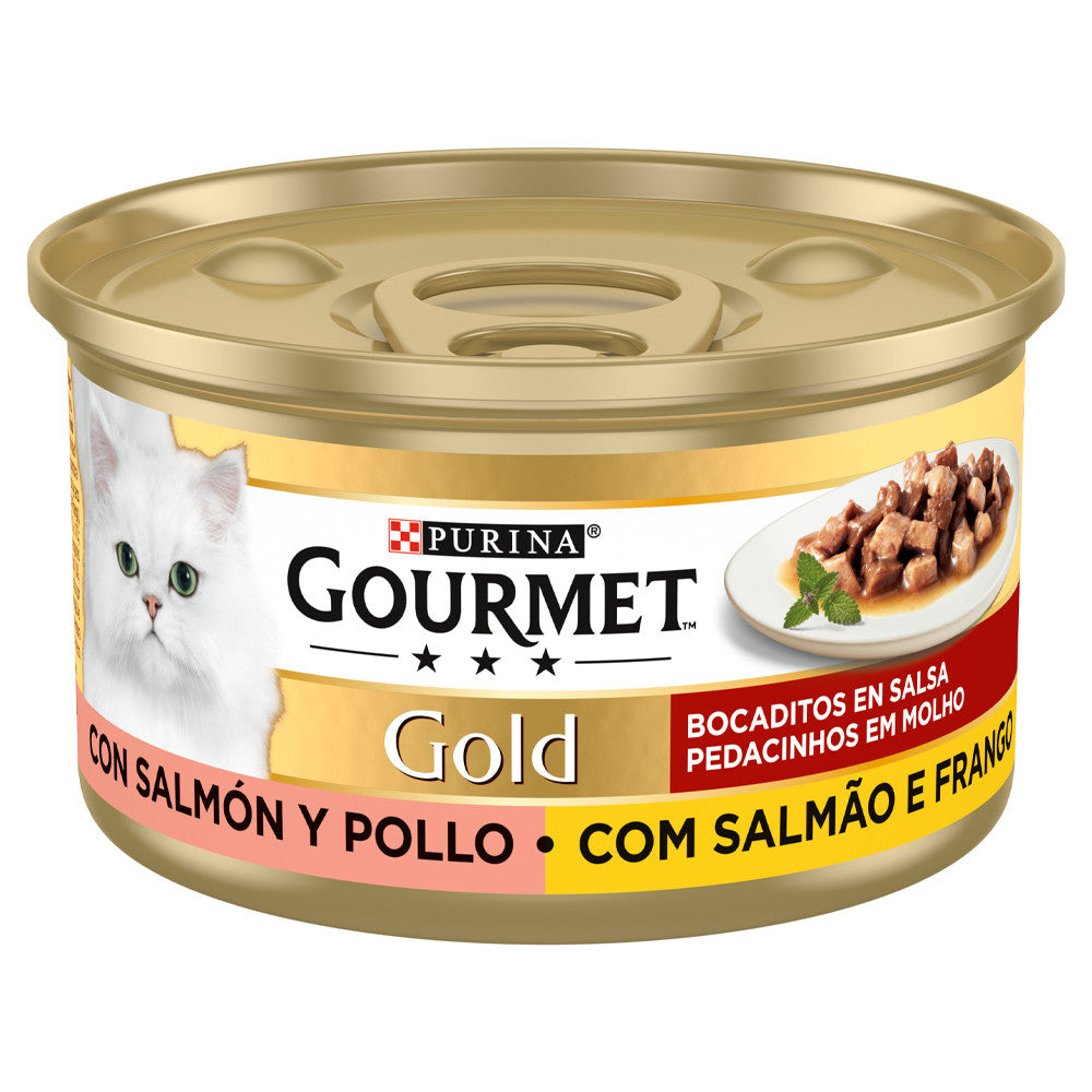 Gourmet Gold Chunks in Gravy for Cat - Salmon and Chicken