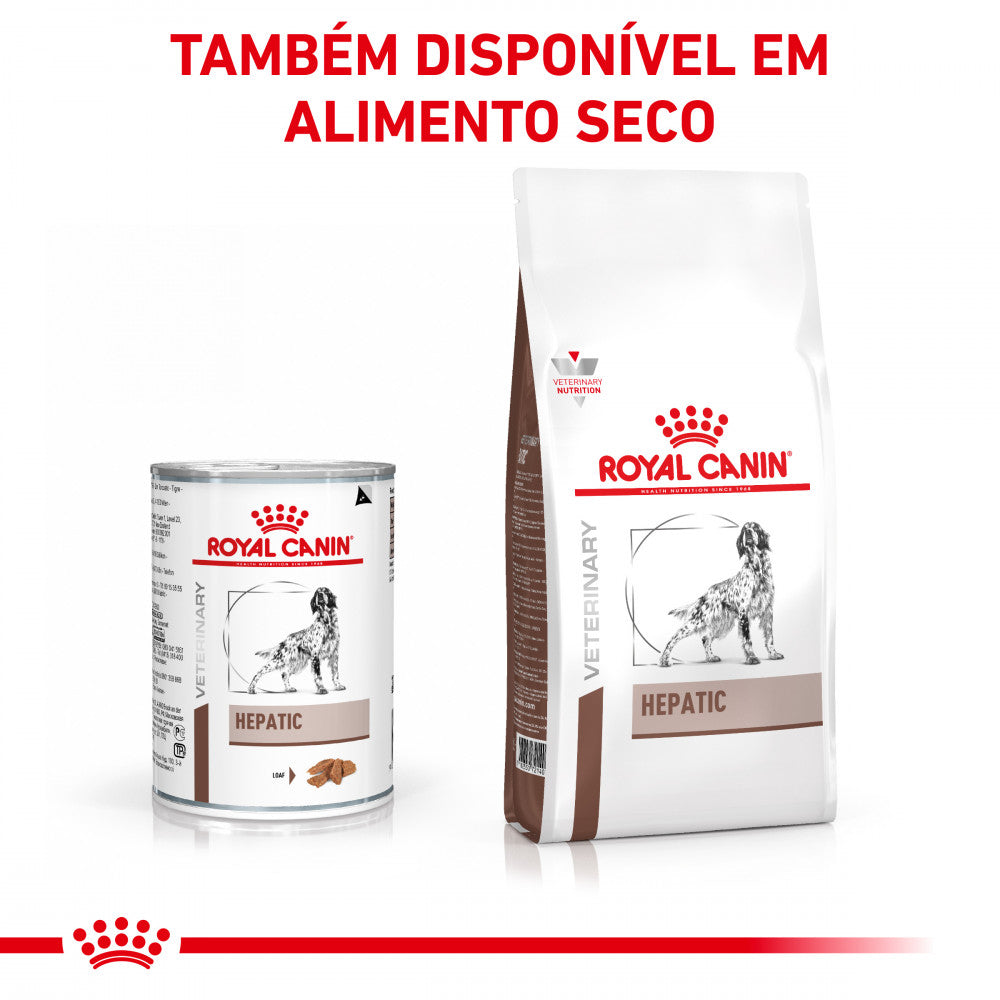 Royal Canin® Veterinary Hepatic Cão Adulto – Alimento Húmido para Suporte Hepático