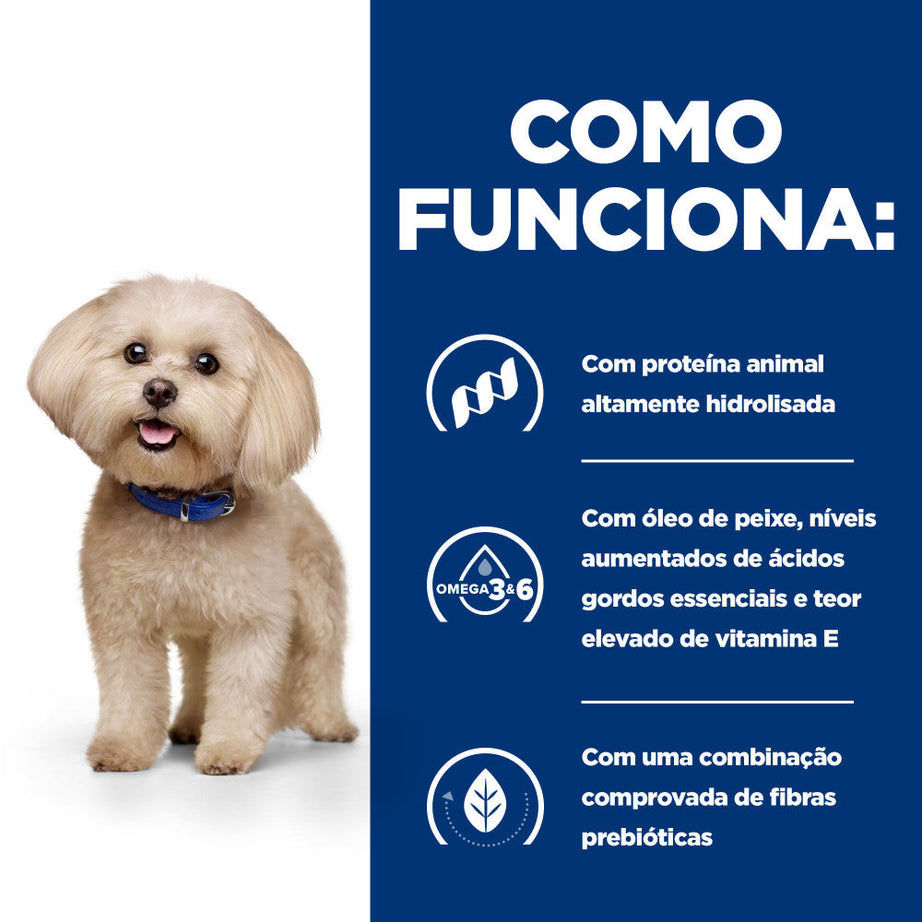 Hills Prescription Diet z/d  Canine Mini - Ração seca para cão pequeno com sensibilidade alimentar