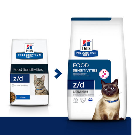 Hills Prescription Diet Food Sensitivities Feline z/d  1,5 kg - Ração seca para gato com sensibilidades alimentares